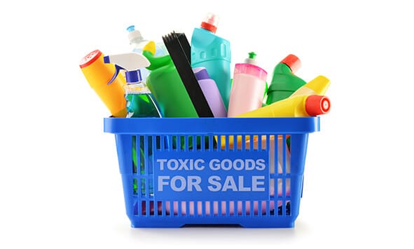 Toxic goods in basket