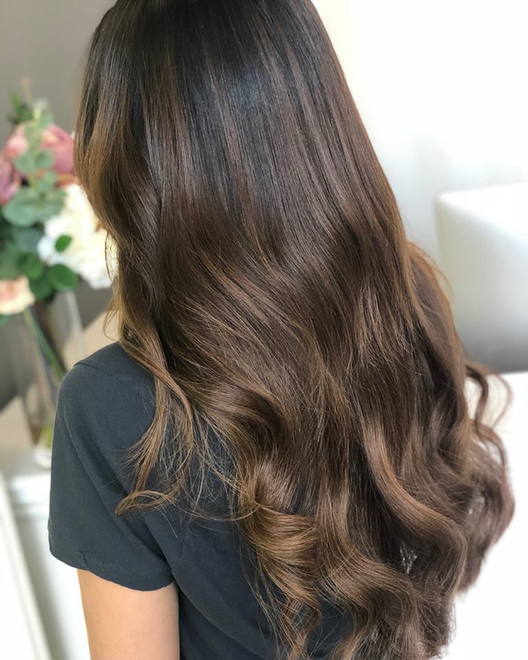 Tape in extensions with short outlet hair