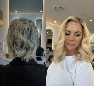 before and after hair extensions with invisible tapes 